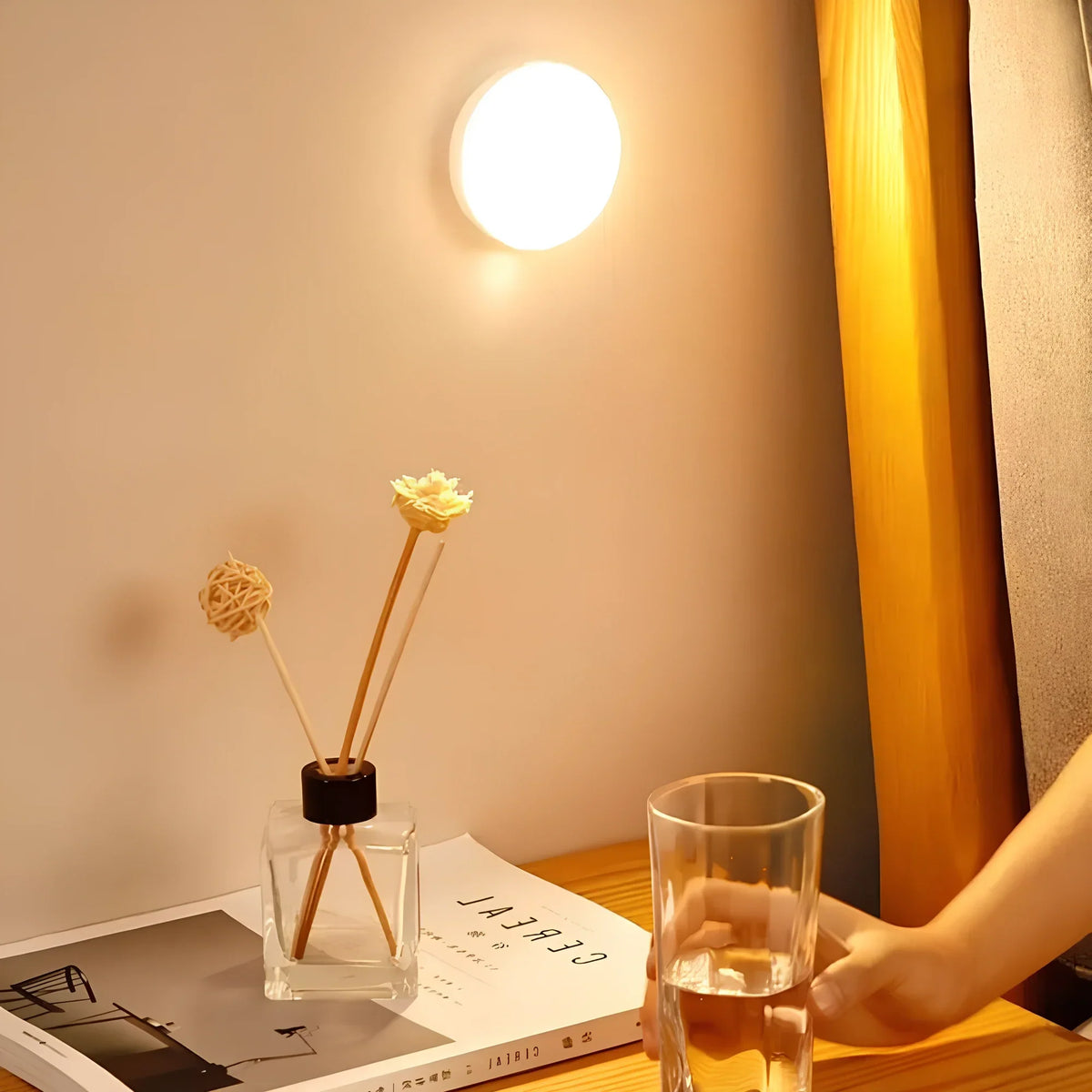 Circly Motion Sensor Night Light - Magnetic Mount, Battery/USB