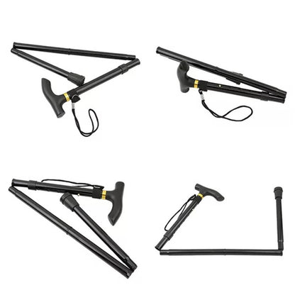 StrideAid Folding Telescopic Walking Stick | Adjustable Cane