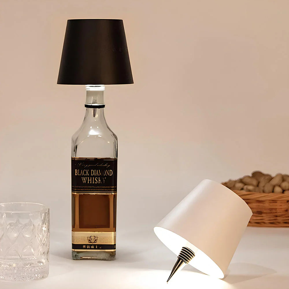 BottleGlow Bottle Lamp - Rechargeable LED Cap for Glass Bottles