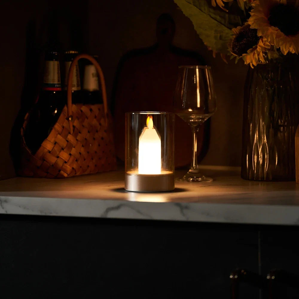 Romantica Candle Glow Lamp - Wave Sensor, Flickering Flame Effect