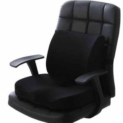 ErgoComfort Memory Foam Seat Cushion - Sciatica & Back Pain Relief
