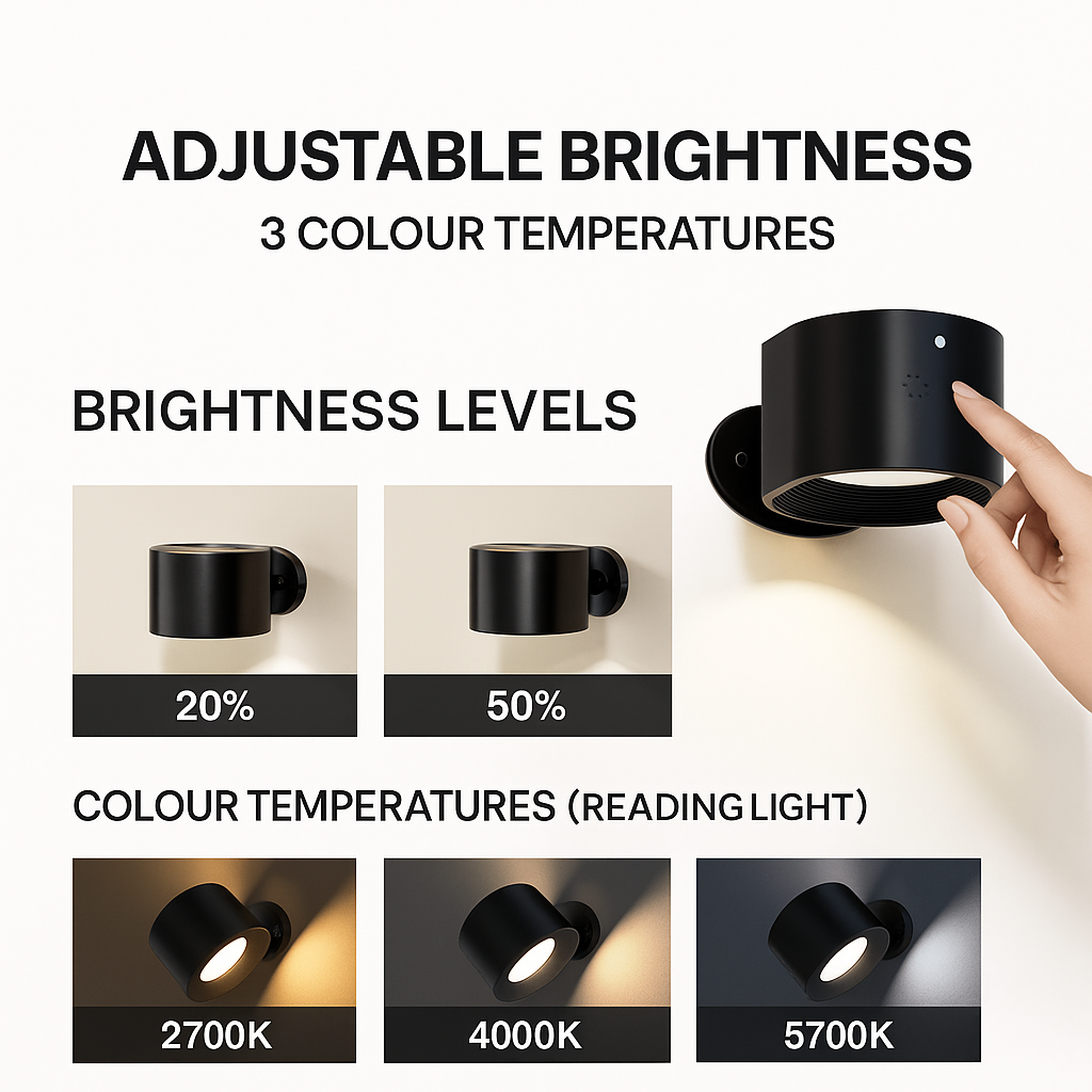 GlowMate Stick-On Wall Light