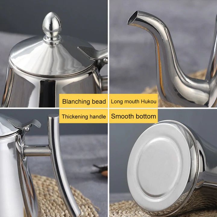 Induction Kettle With Filter - Sustainable Stainless Steel Teapot