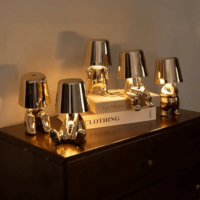 RayDudes Figurine Lamp - Dimmable LED, Cordless & Portable