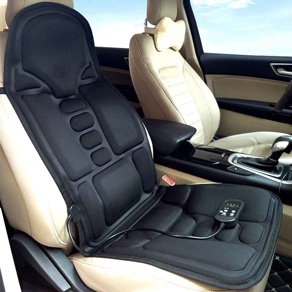 Heated Massage Seat Cover with Neck & Back Support - For Car and Home Use