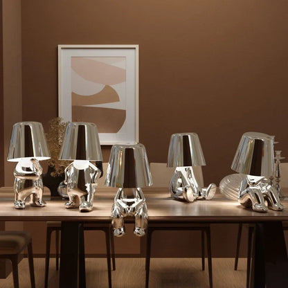 RayDudes Figurine Lamp - Dimmable LED, Cordless & Portable