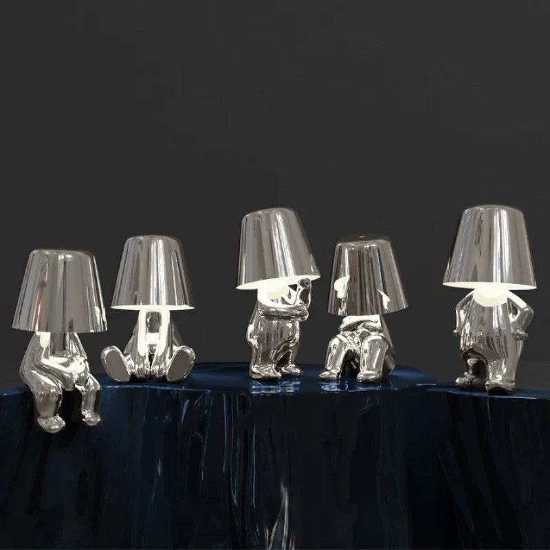 RayDudes Figurine Lamp - Dimmable LED, Cordless & Portable