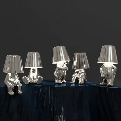 RayDudes Figurine Lamp - Dimmable LED, Cordless & Portable