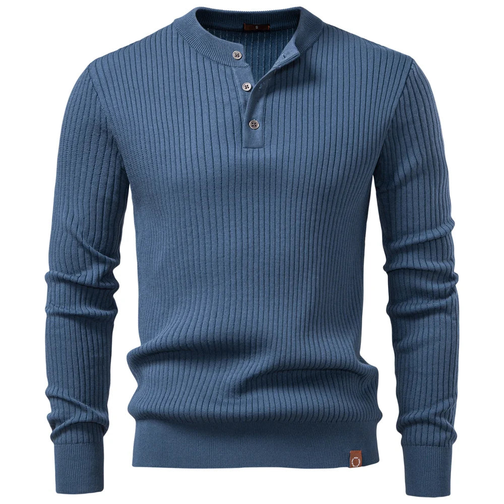 Theo Men's Ribbed Henley