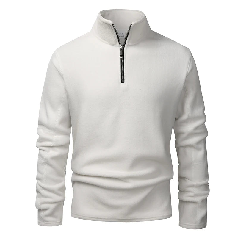 Solano Men's Fleece Quarter-Zip - White