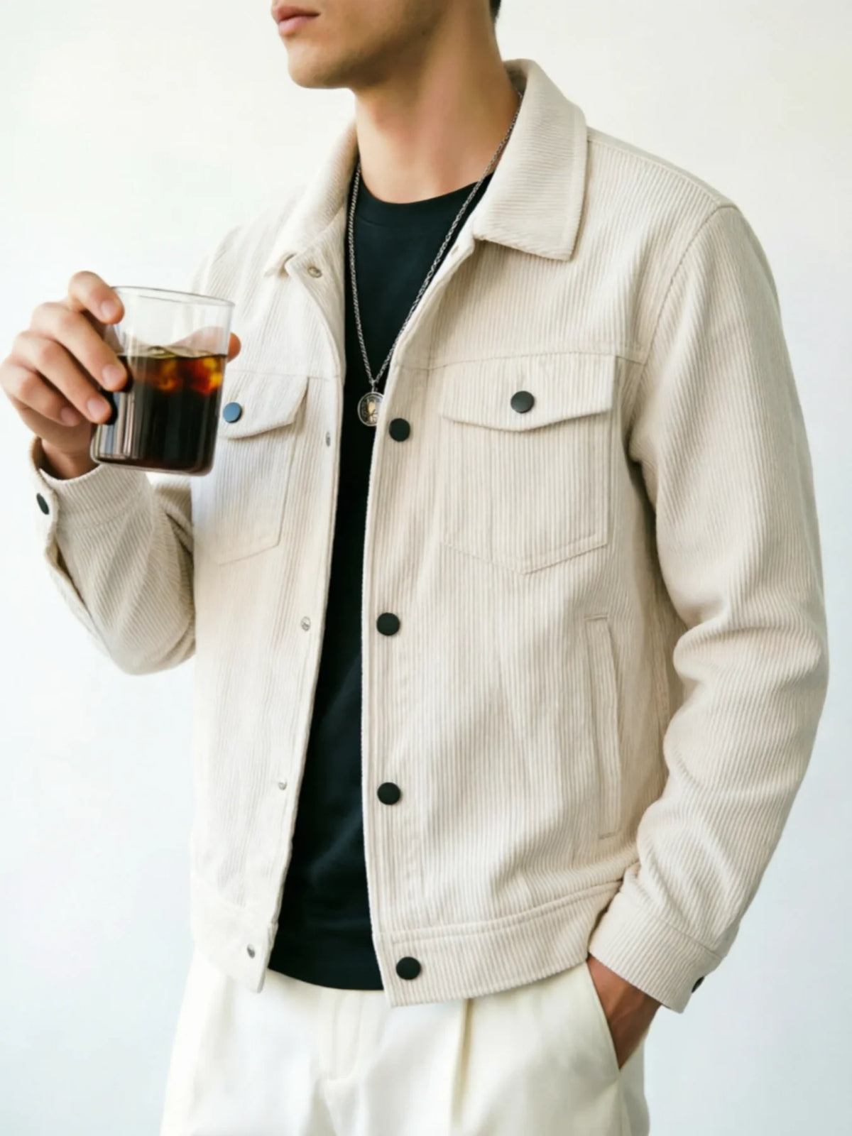 Bromley Men's Corduroy Trucker Jacket