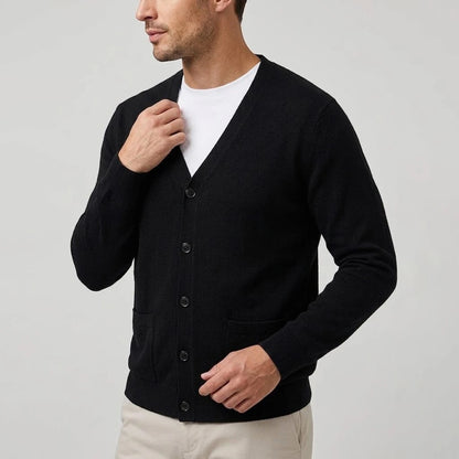 Henry Men's V-Neck Knit Cardigan