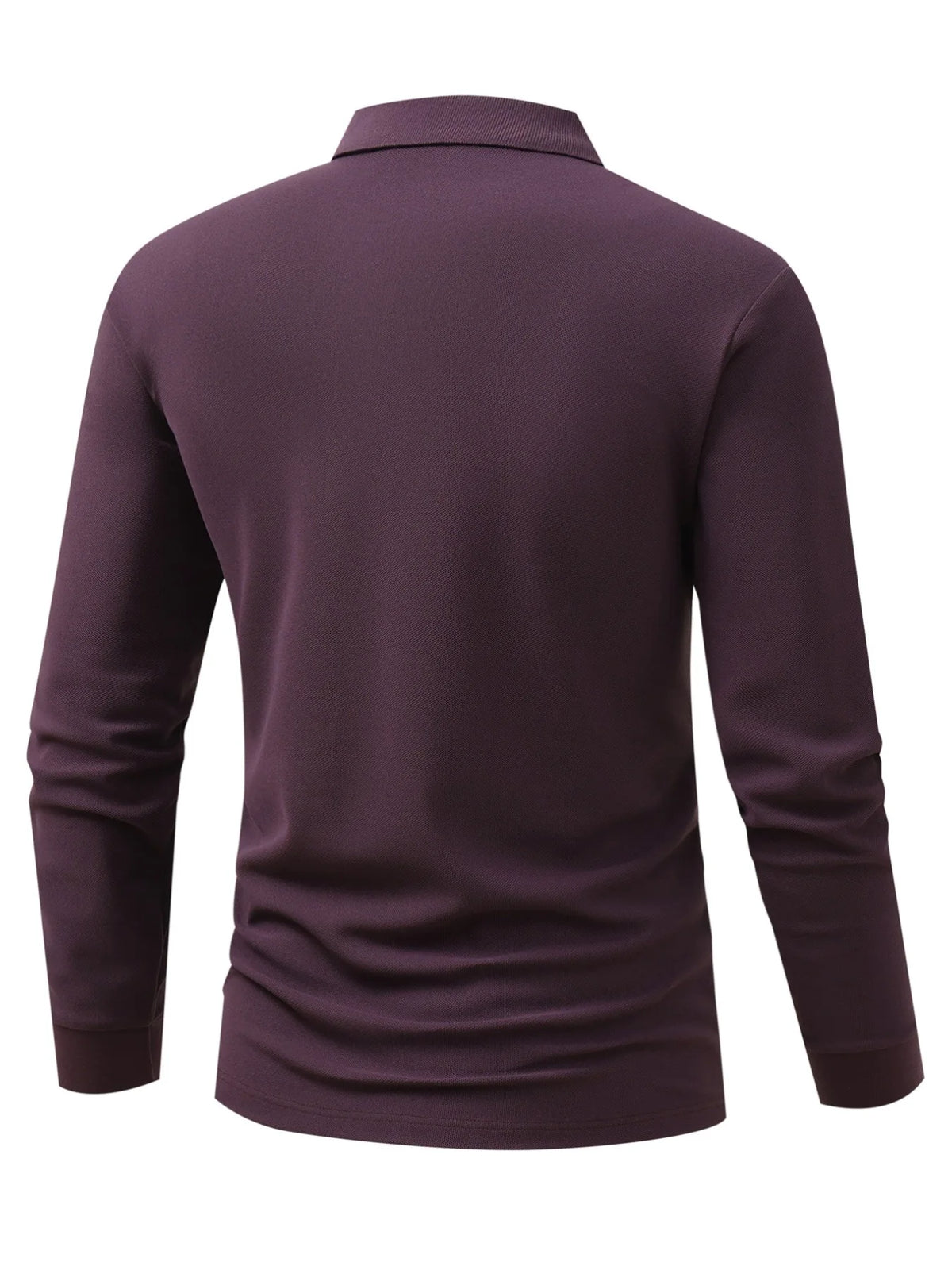 Kingston Men's Waffle-Knit Long-Sleeve Polo