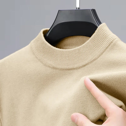 Greenwich Men's Stretch Mock-Neck Jumper