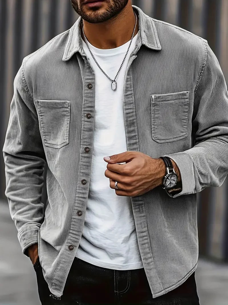 Lucca Men's Corduroy Shirt Jacket