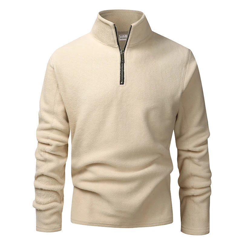 Solano Men's Fleece Quarter-Zip - Beige
