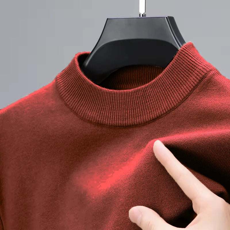 Greenwich Men's Stretch Mock-Neck Jumper