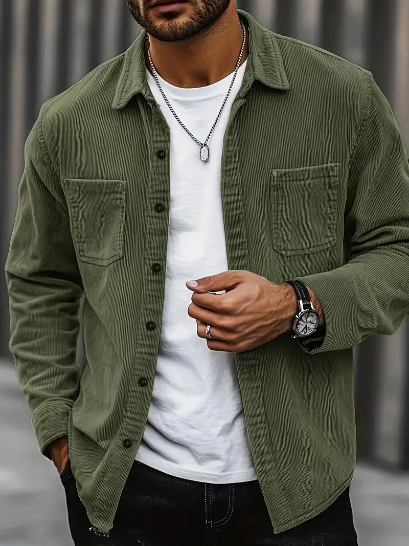 Lucca Men's Corduroy Shirt Jacket