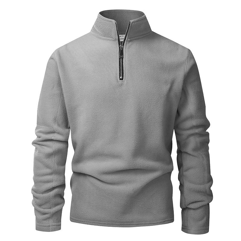 Solano Men's Fleece Quarter-Zip - Light Grey