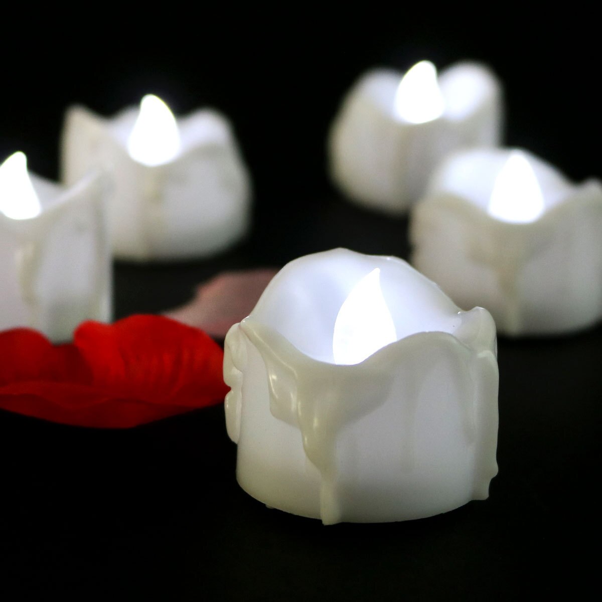 Flameless LED Candles Set - Realistic Flickering, Battery-Operated