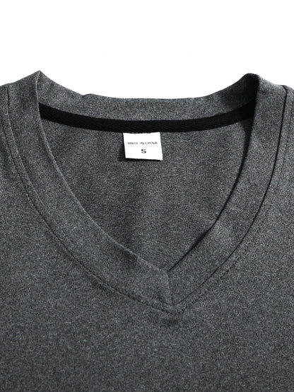 Soho Men's V-Neck Long-Sleeve Tee