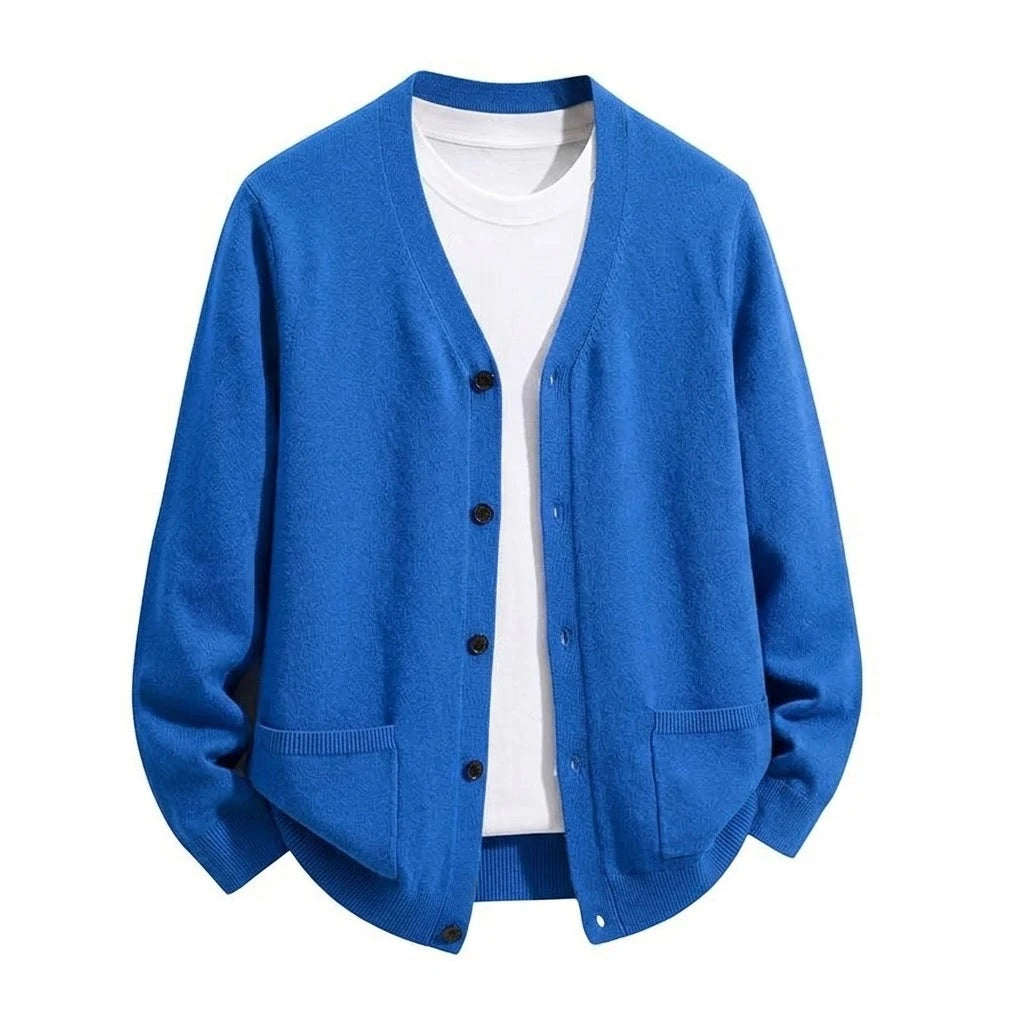 Henry Men's V-Neck Knit Cardigan