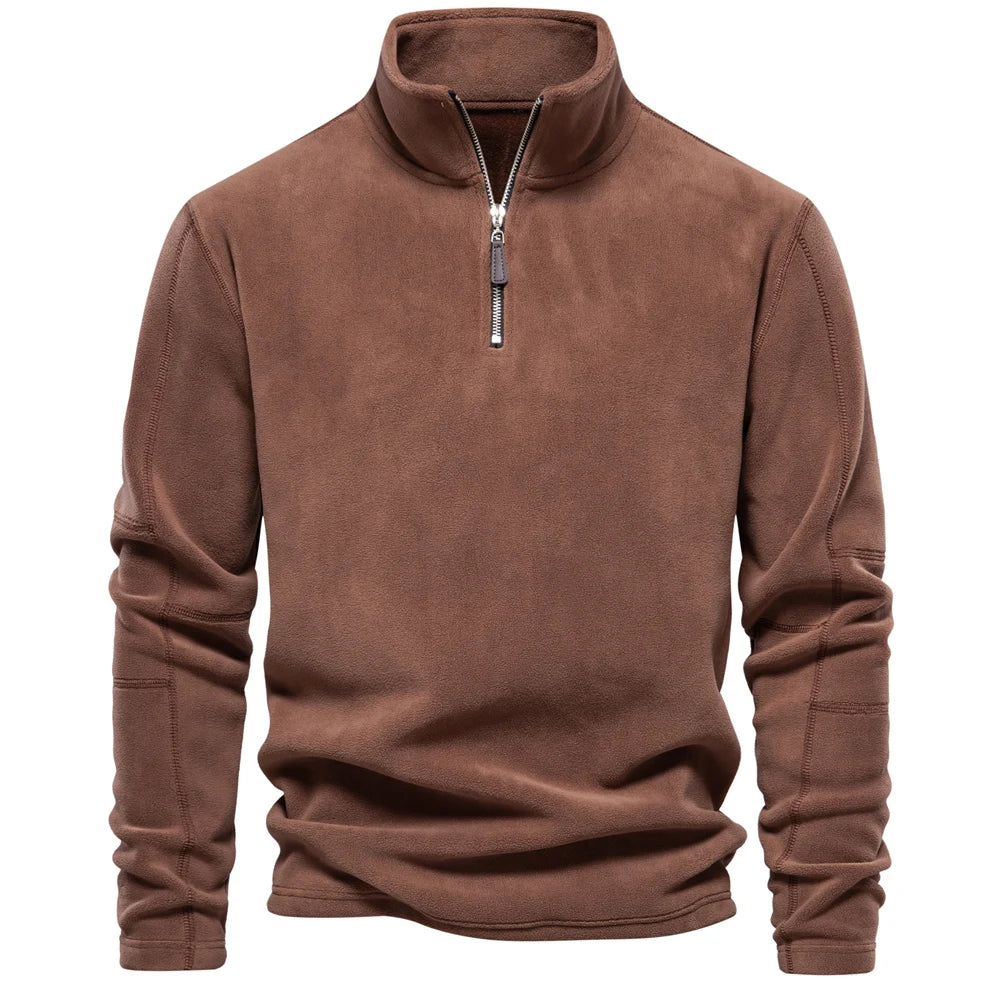 Putney Men's Polar Fleece Quarter-Zip Pullover