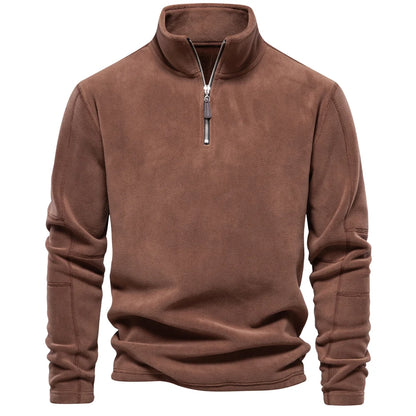 Putney Men's Polar Fleece Quarter-Zip Pullover
