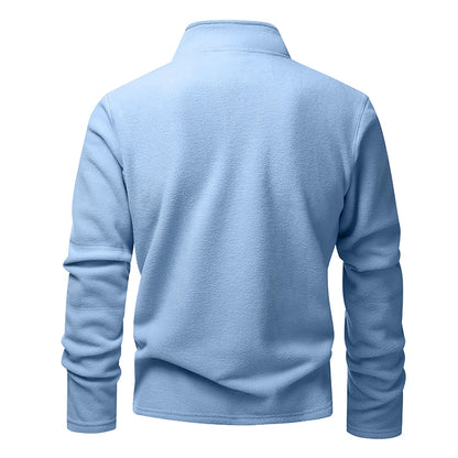 Solano Men's Fleece Quarter-Zip - back view