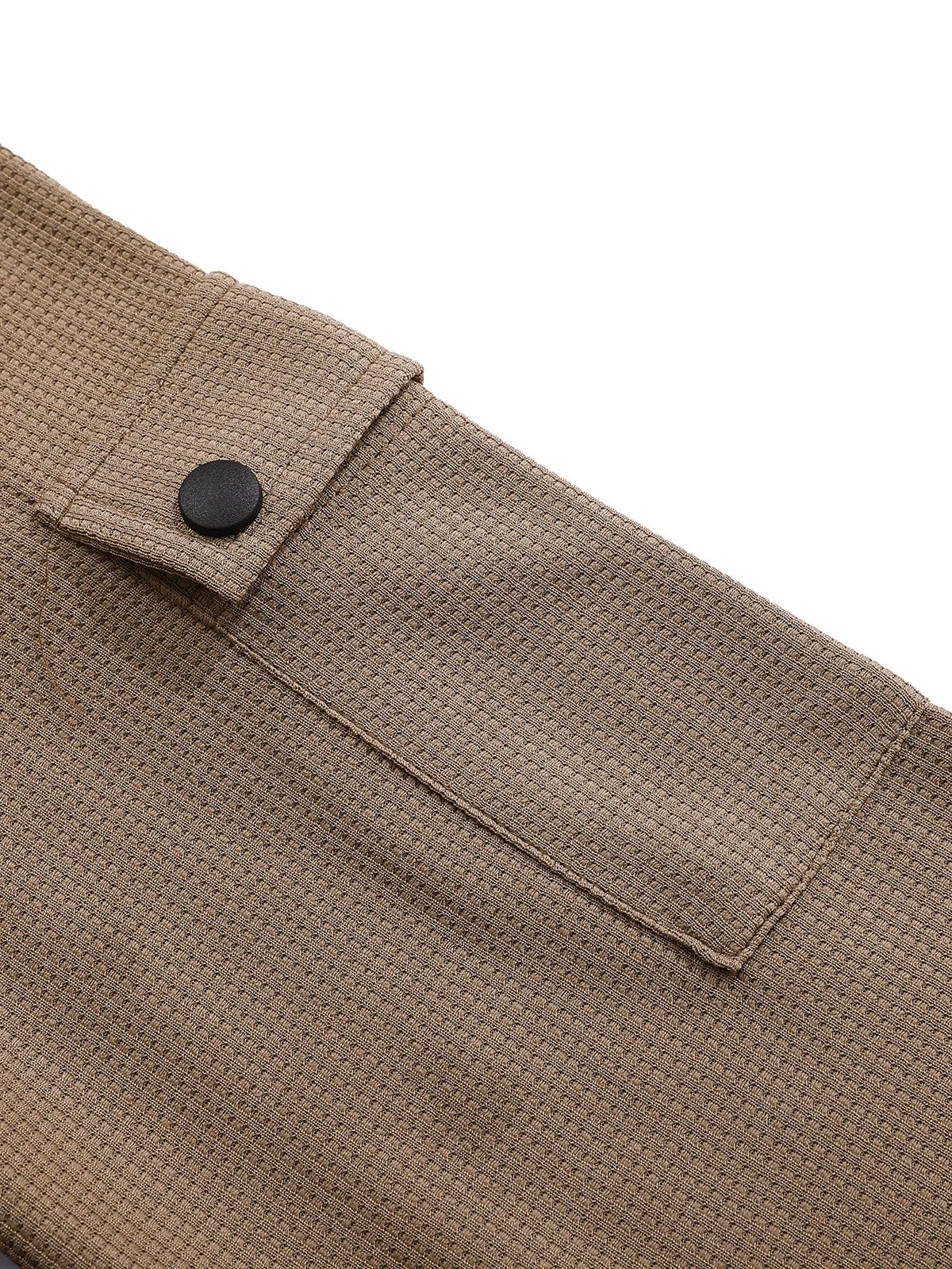 Lugo Men's Waffle Henley Long-Sleeve Top
