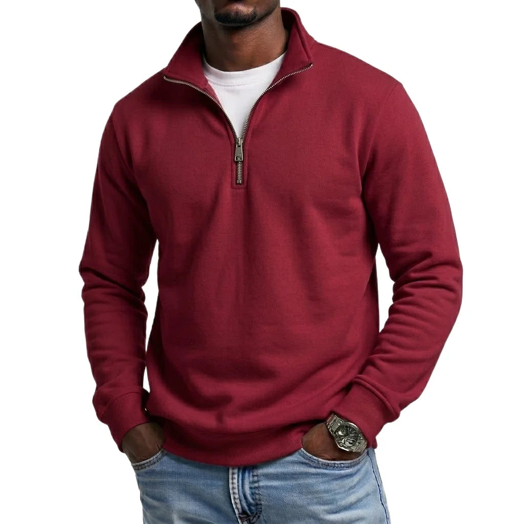 Braga Men's Relaxed Quarter-Zip Sweatshirt