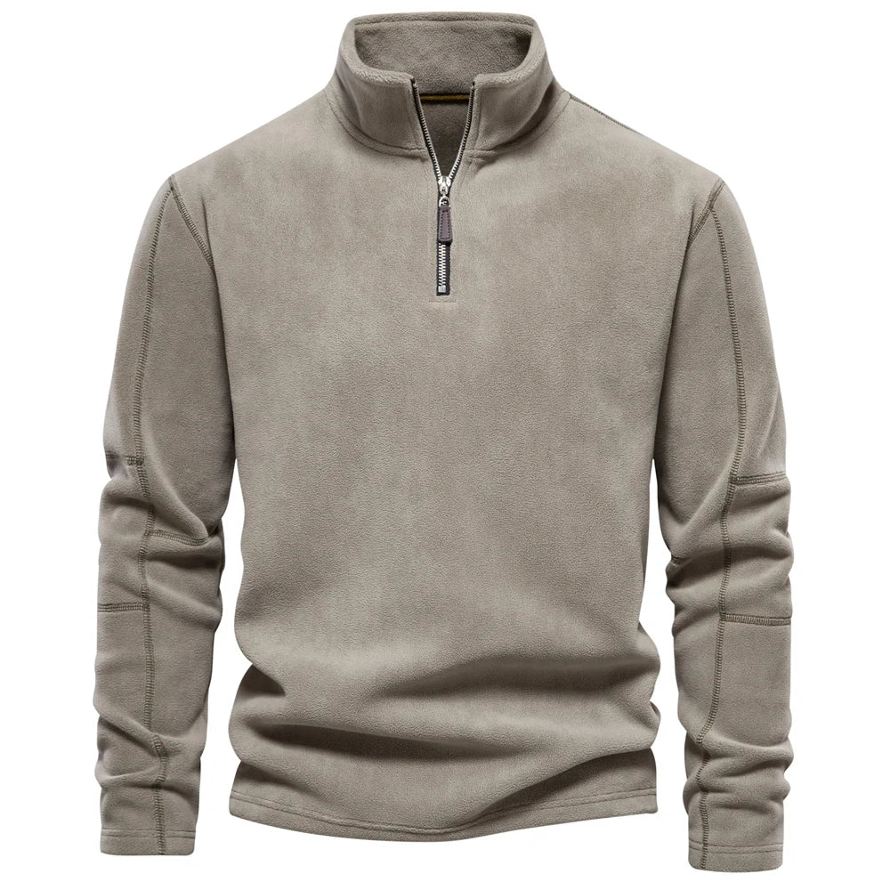 Putney Men's Polar Fleece Quarter-Zip Pullover