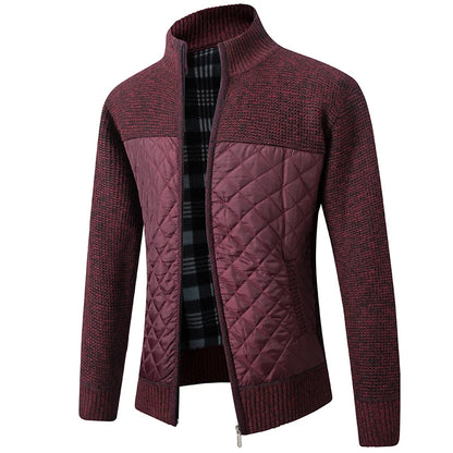 Kensington Men's Quilted Knit Zip Cardigan