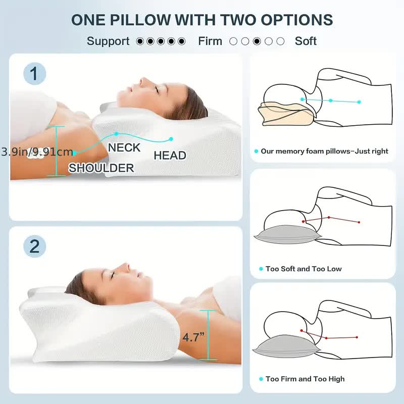 Butterfly Memory Foam Pillow