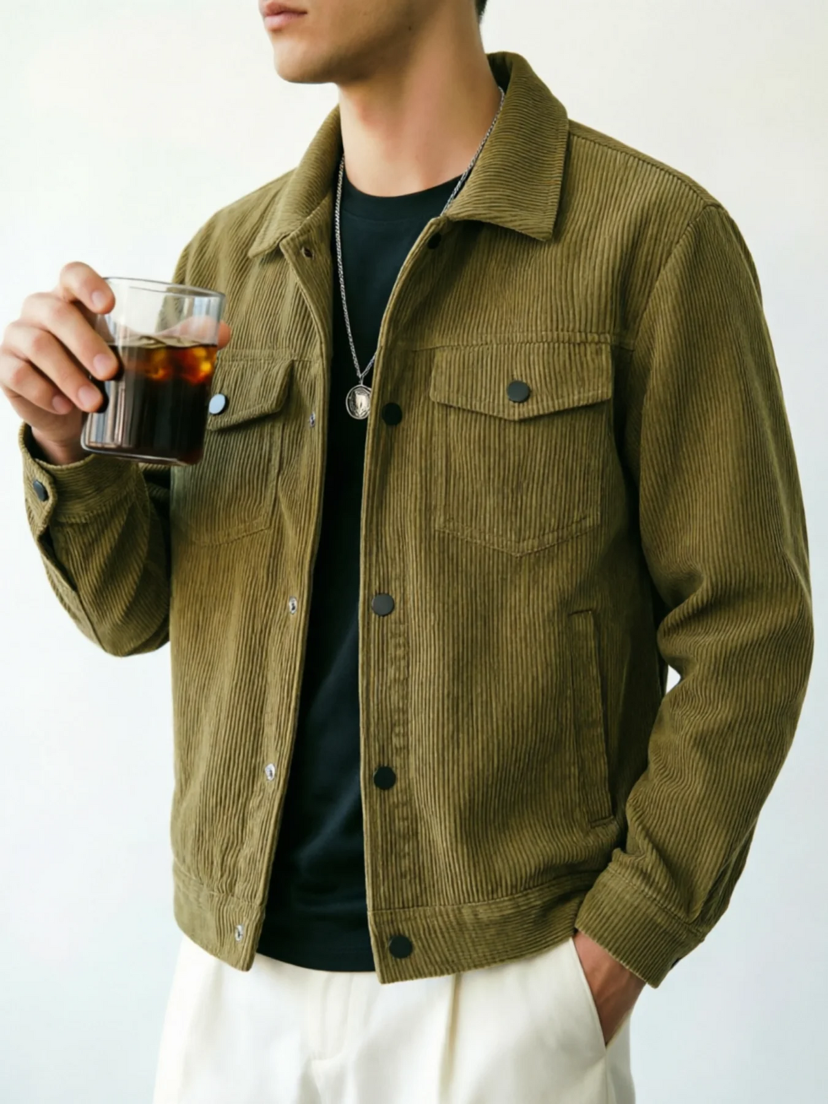 Bromley Men's Corduroy Trucker Jacket