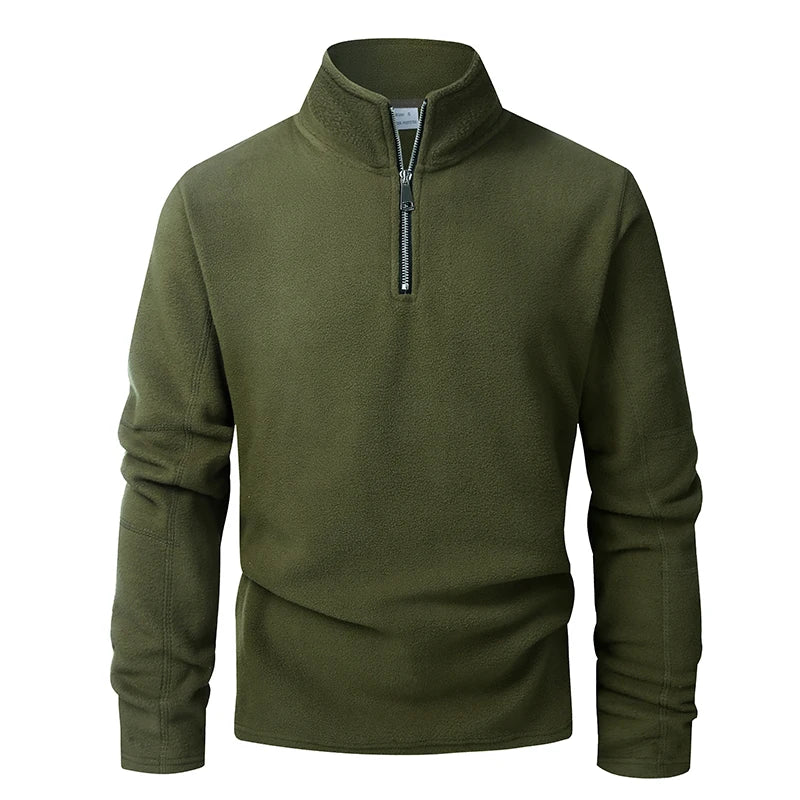 Solano Men's Fleece Quarter-Zip - Army Green