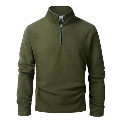 Solano Men's Fleece Quarter-Zip - Army Green