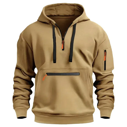 Barnes Men's Fleece Zip-Neck Hoodie