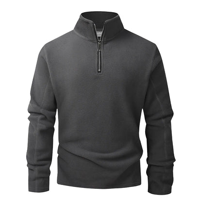 Solano Men's Fleece Quarter-Zip - Dark Grey front