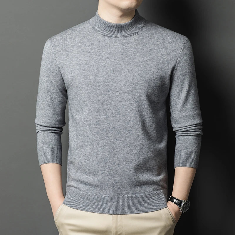 Monaco Men's Mock-Neck Knit Jumper