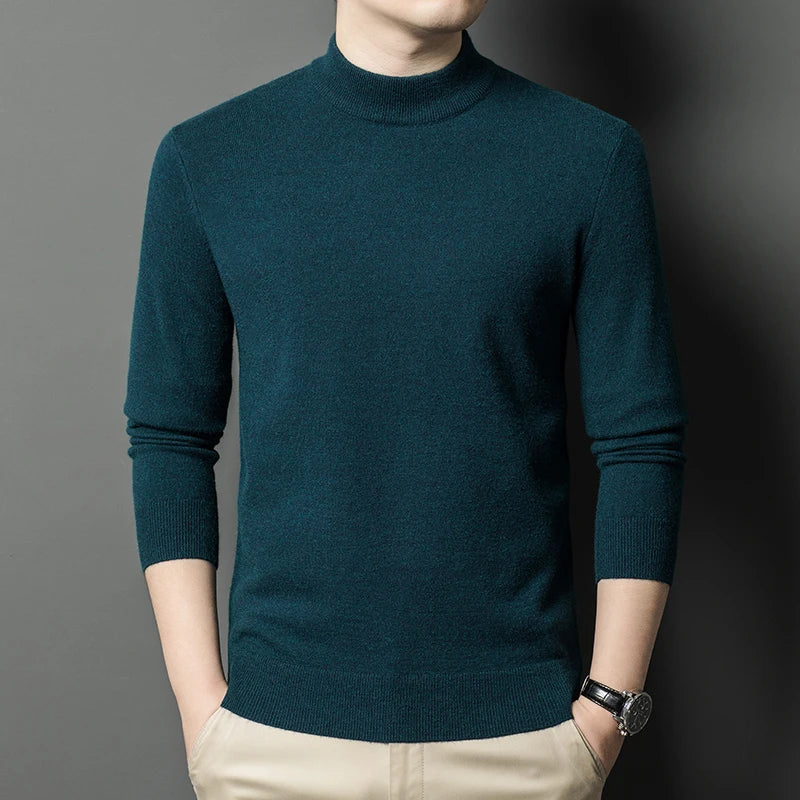 Monaco Men's Mock-Neck Knit Jumper