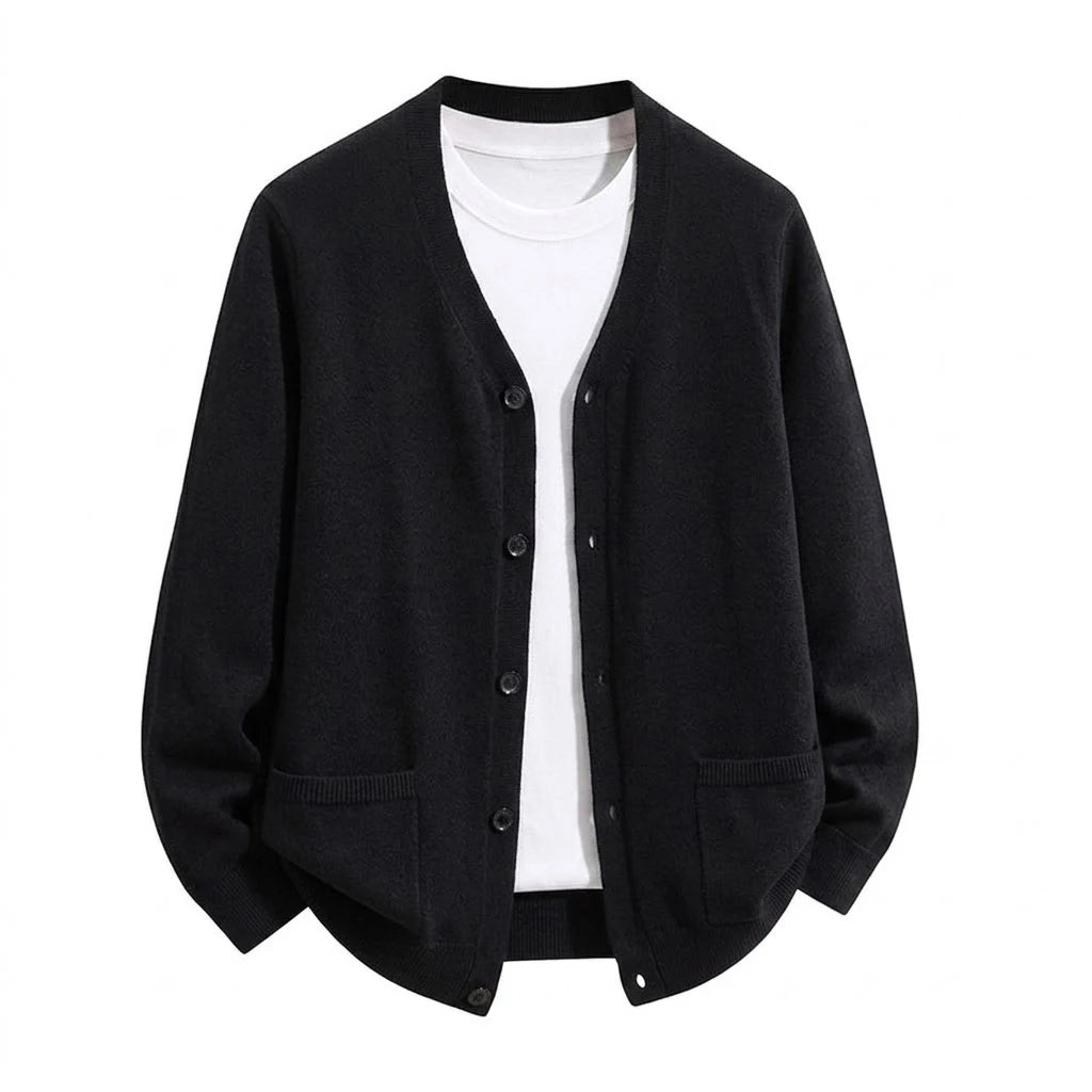 Henry Men's V-Neck Knit Cardigan