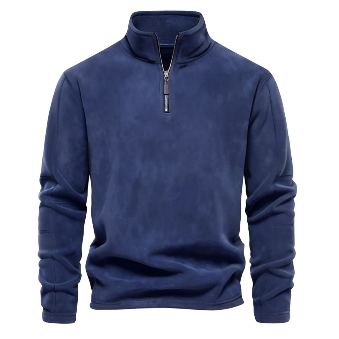 Putney Men's Polar Fleece Quarter-Zip Pullover