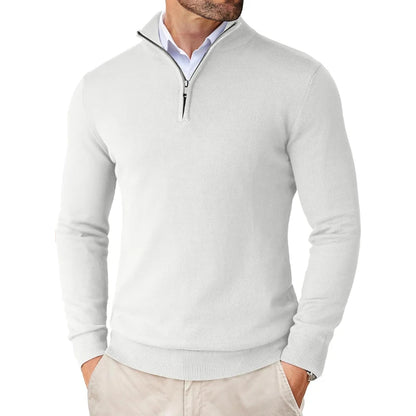 Regent Men's Fine-Knit Quarter-Zip Jumper