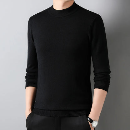 Greenwich Men's Stretch Mock-Neck Jumper