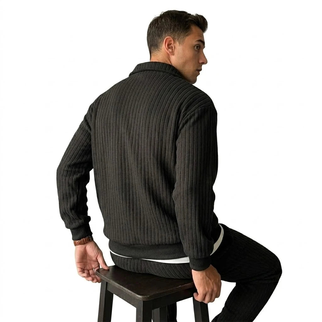 Toledo Men's Cord Quarter-Zip Sweatshirt - back view