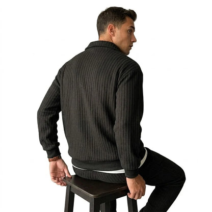 Toledo Men's Cord Quarter-Zip Sweatshirt - back view