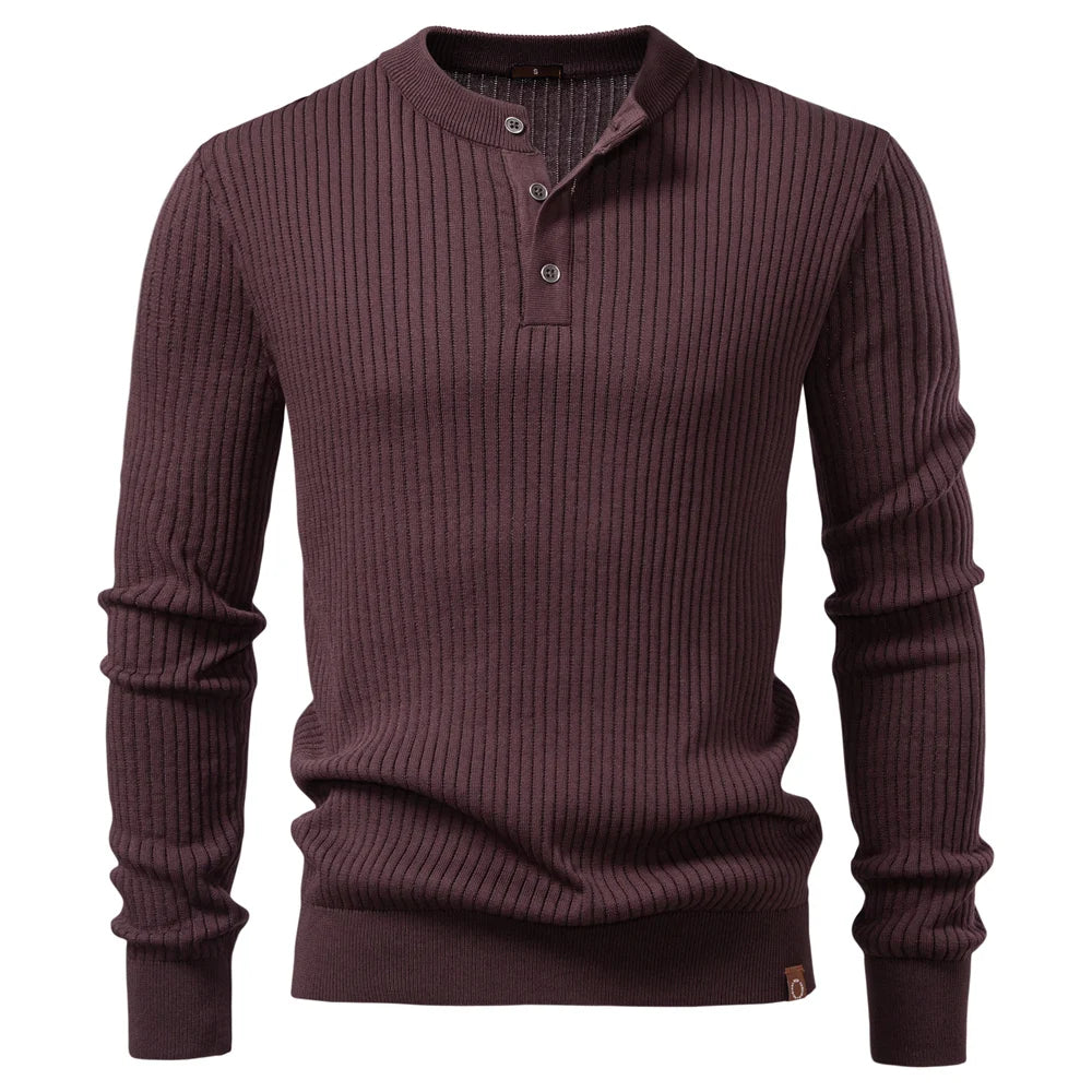 Theo Men's Ribbed Henley