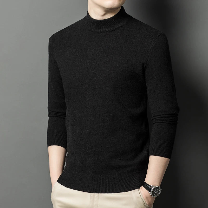 Monaco Men's Mock-Neck Knit Jumper