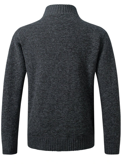 Kensington Men's Quilted Knit Zip Cardigan